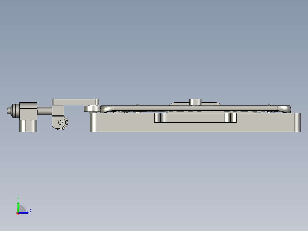 NB2001弹片焊接治具正面-装配体左视图