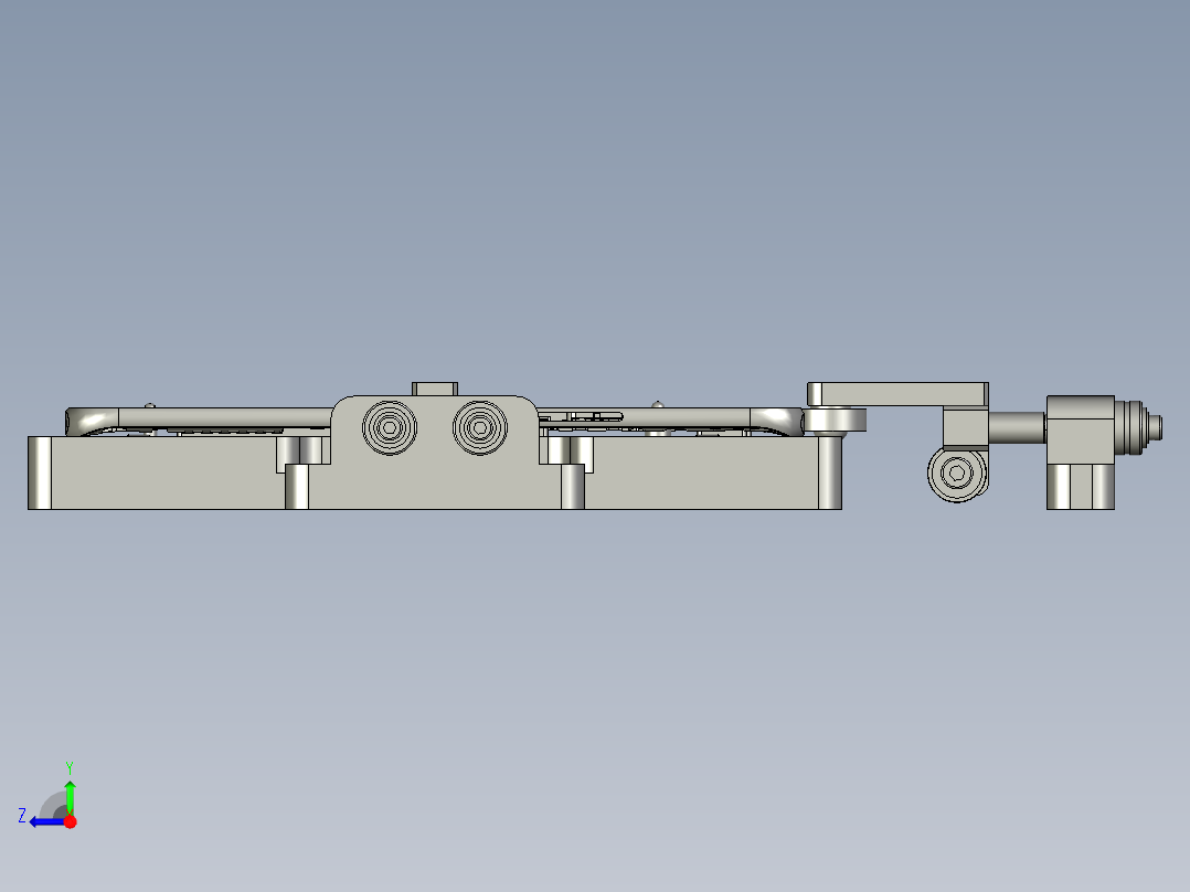 NB2001弹片焊接治具正面-装配体右视图