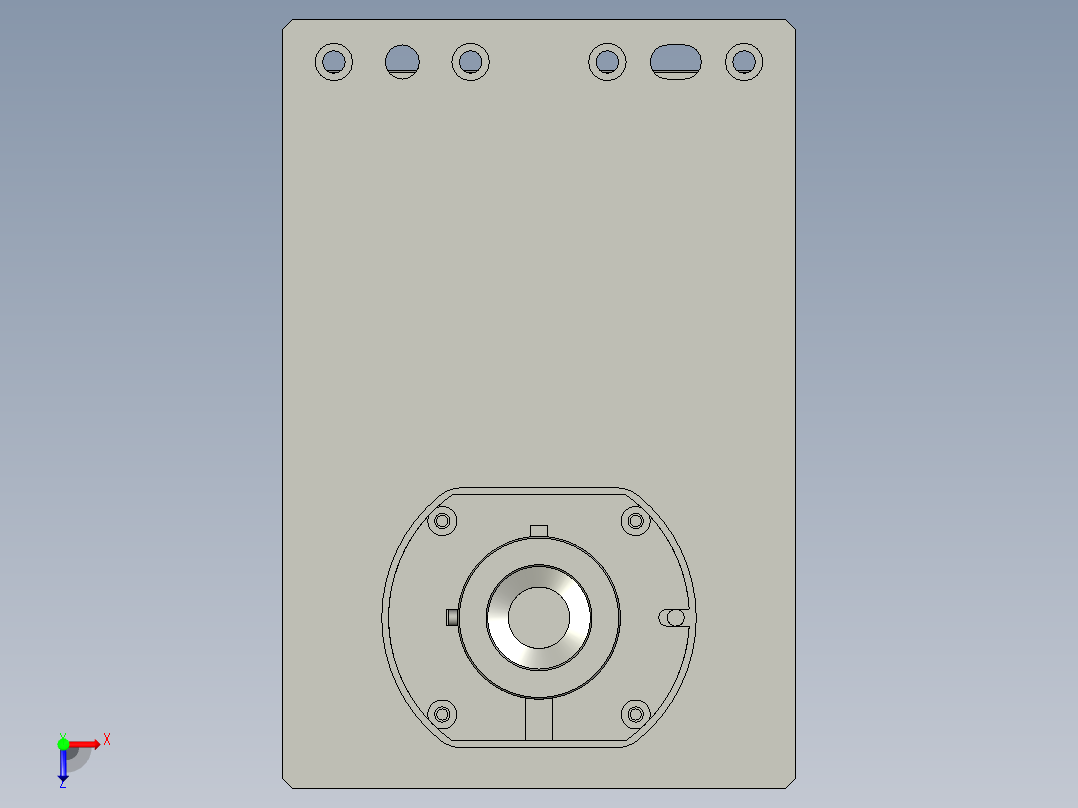HW冲孔组NA510(辛格林)俯视图