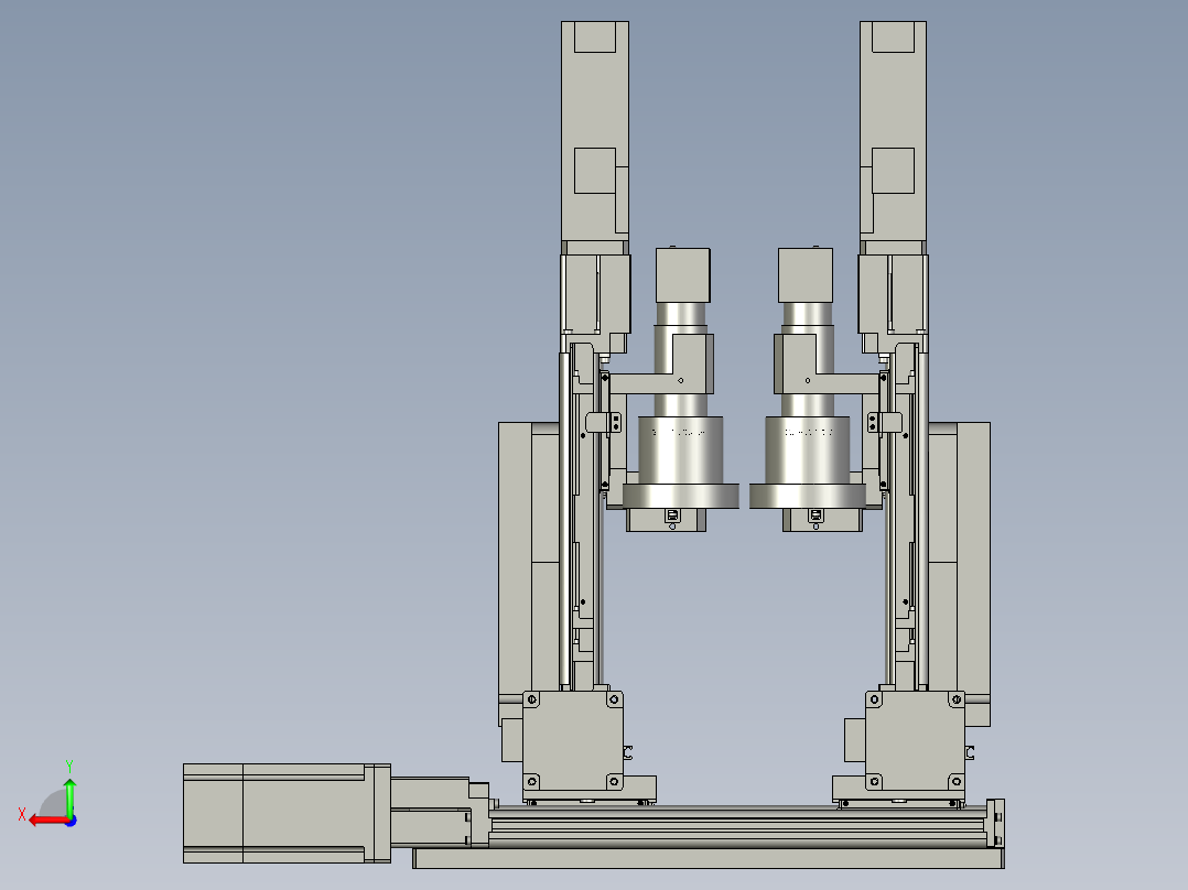 点胶平台后后视图