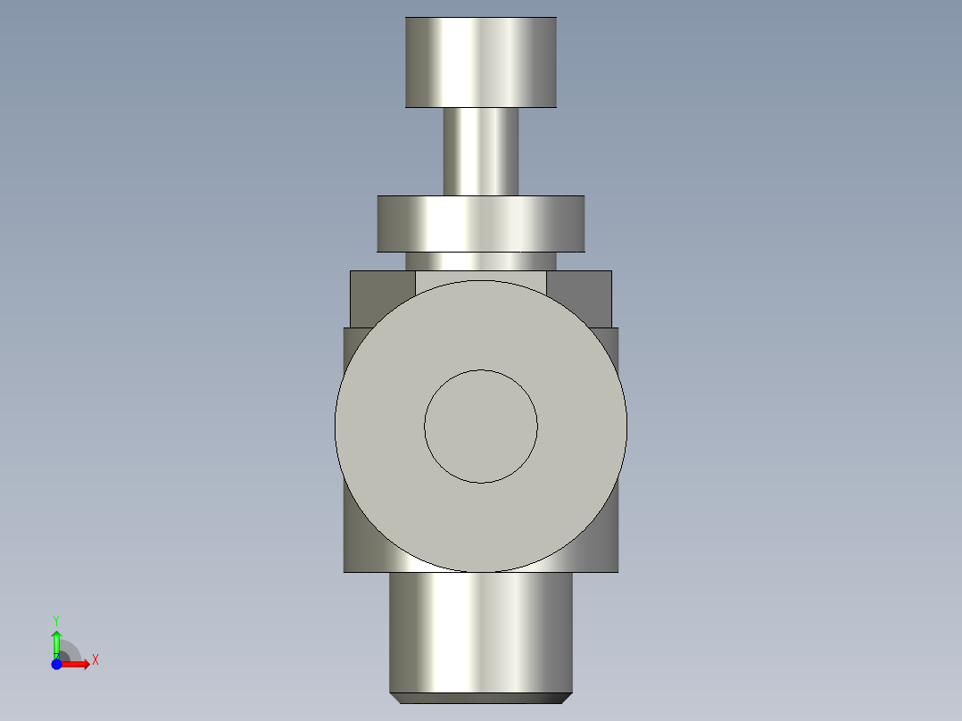 AS2201F-01-06S(限出型)调节接头前视图