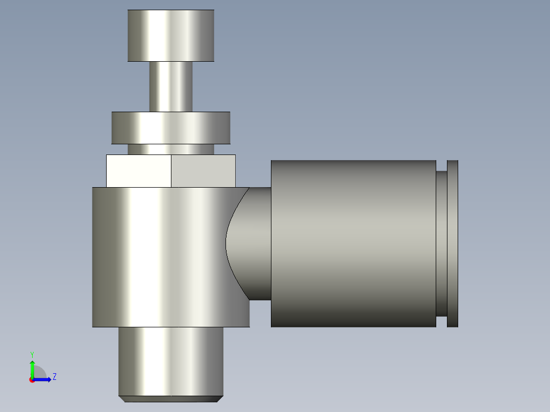 AS2201F-01-06S(限出型)调节接头左视图