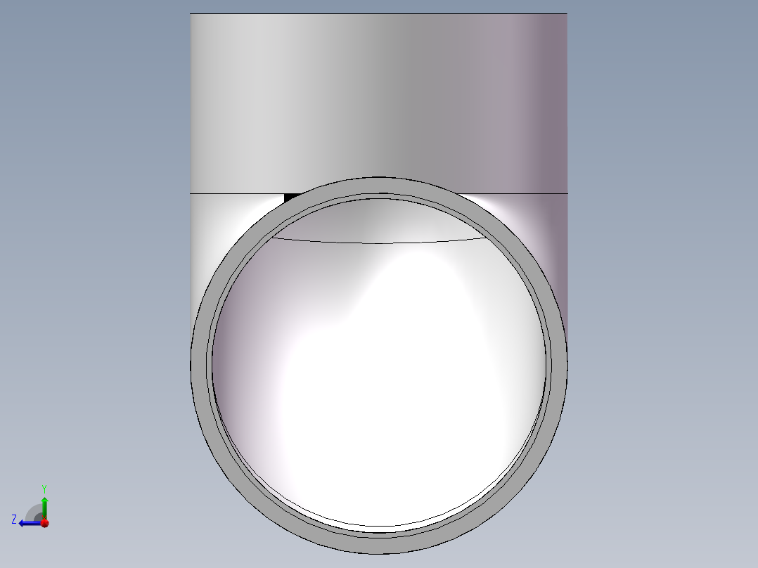 90_ELBOW_DN300_PN10_U-PVC右视图