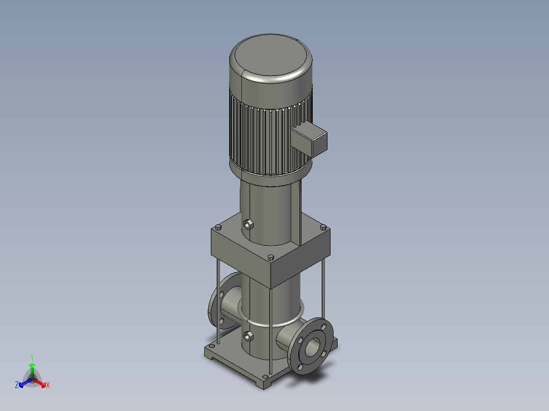 南方水泵-CDL8-8正等轴测图
