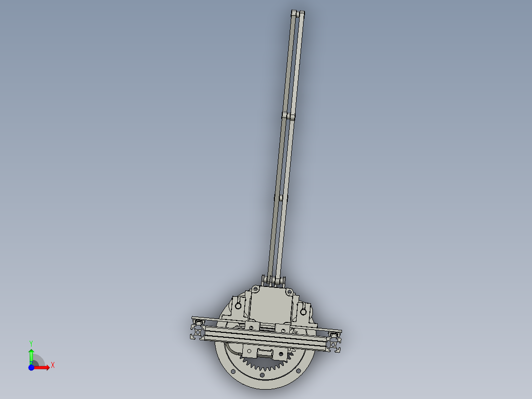 晾衣架智能伸缩升降室内阳台前视图