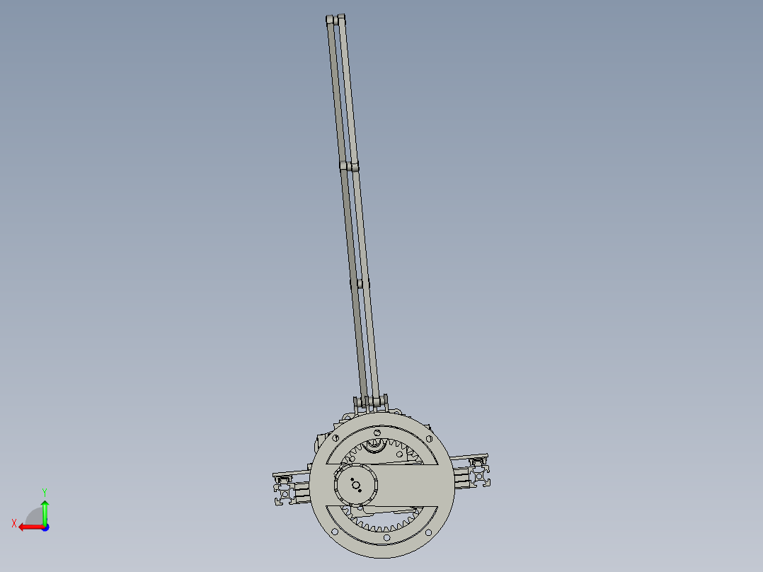 晾衣架智能伸缩升降室内阳台后视图