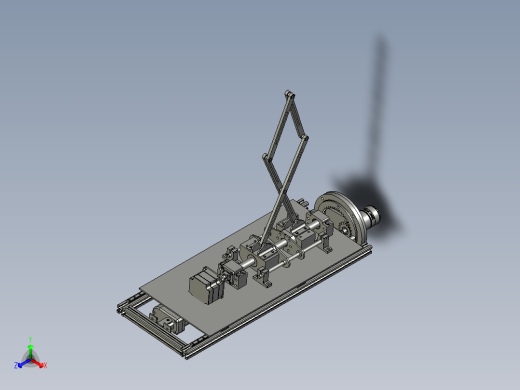 晾衣架智能伸缩升降室内阳台正等轴测缩略图