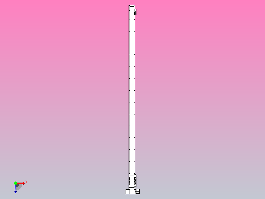 机器人皮带驱动直线轴TPA-GCB-50-P42-L1400-LP-M10-N3俯视图