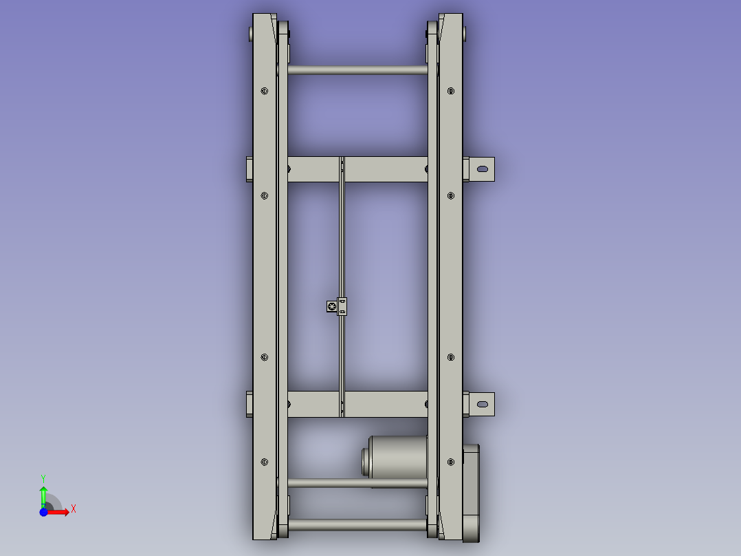 载具回流输送线前视图