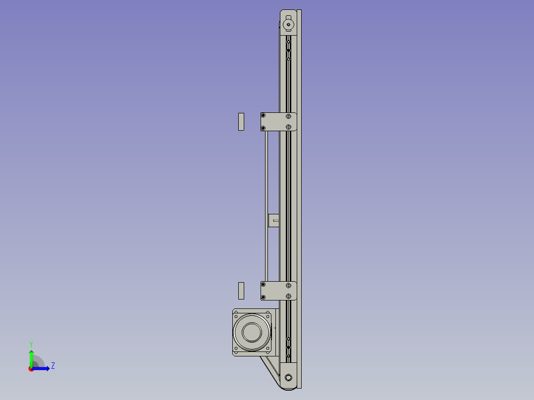 载具回流输送线左视图