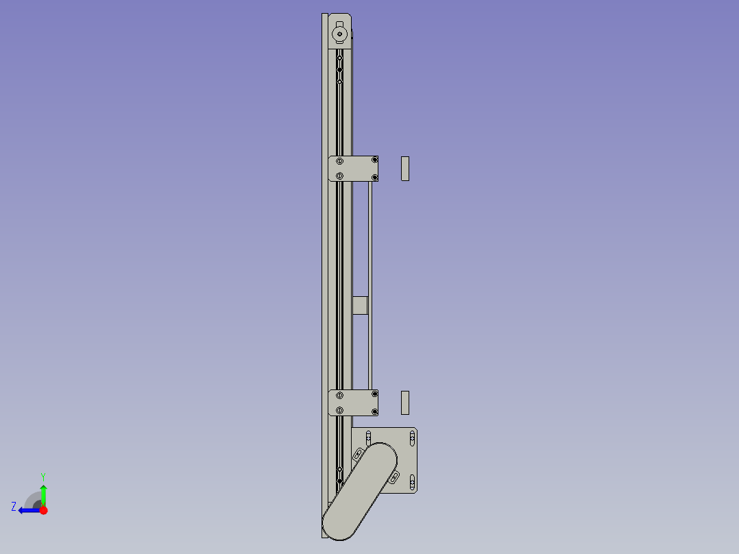 载具回流输送线右视图