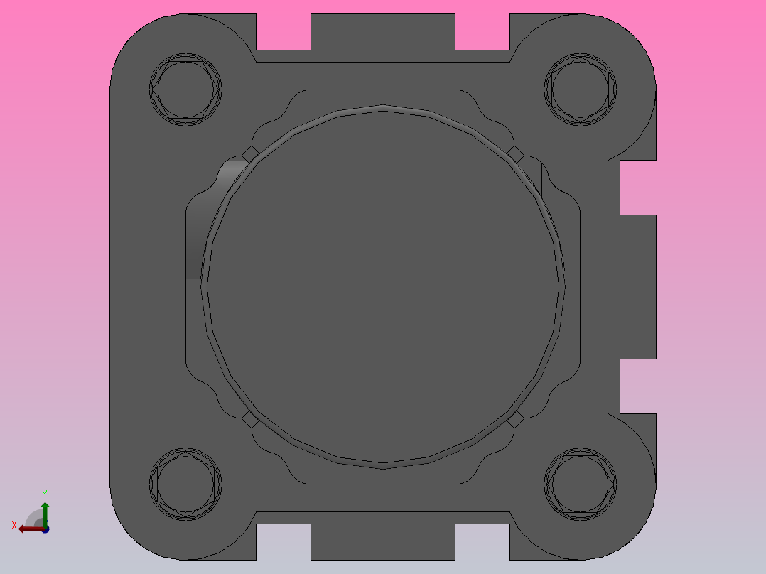 SE标准复动型气缸SE 32×350-S后视图