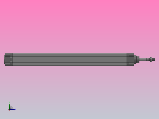 SE标准复动型气缸SE 32×350-S左视缩略图