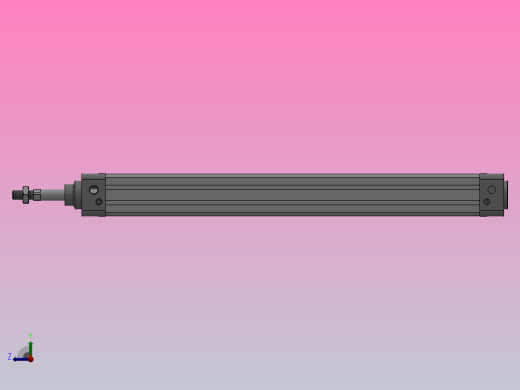 SE标准复动型气缸SE 32×350-S右视缩略图