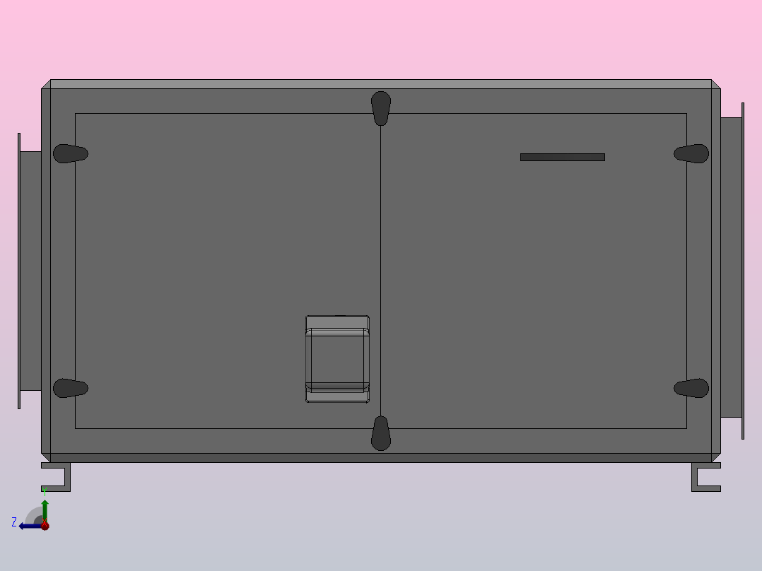 SAB-HTFC离心通风机(内置式）[HTFC(内置式)-13.5]应达风机右视图
