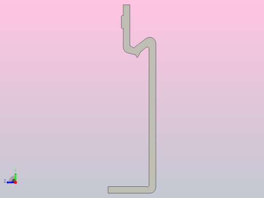 YLCT21X140X60-C1通用型梁支撑架右视缩略图