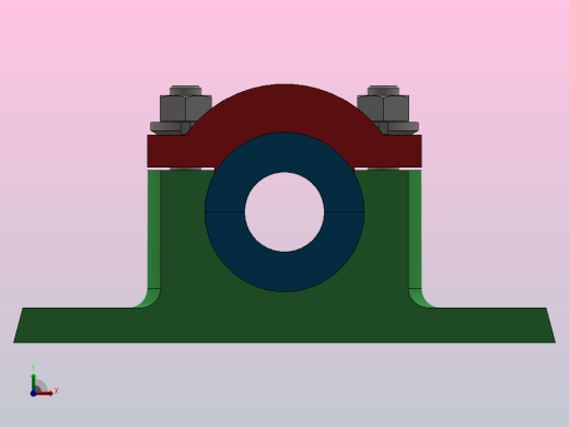 基座轴承图纸前视缩略图