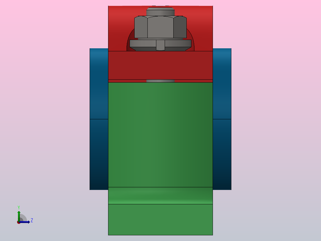 基座轴承图纸左视图
