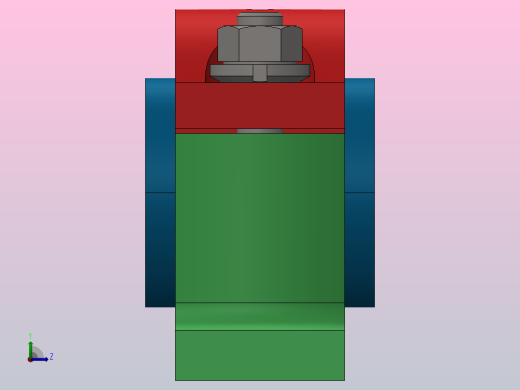 基座轴承图纸左视缩略图