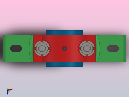 基座轴承图纸俯视缩略图