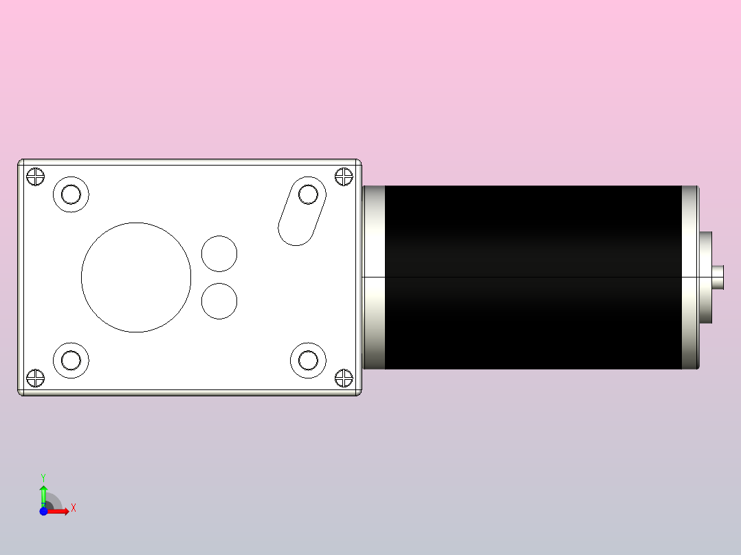 5840-31ZY微型减速电机[5840-31ZY-200K]前视图