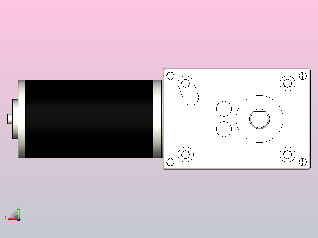 5840-31ZY微型减速电机[5840-31ZY-200K]后视图