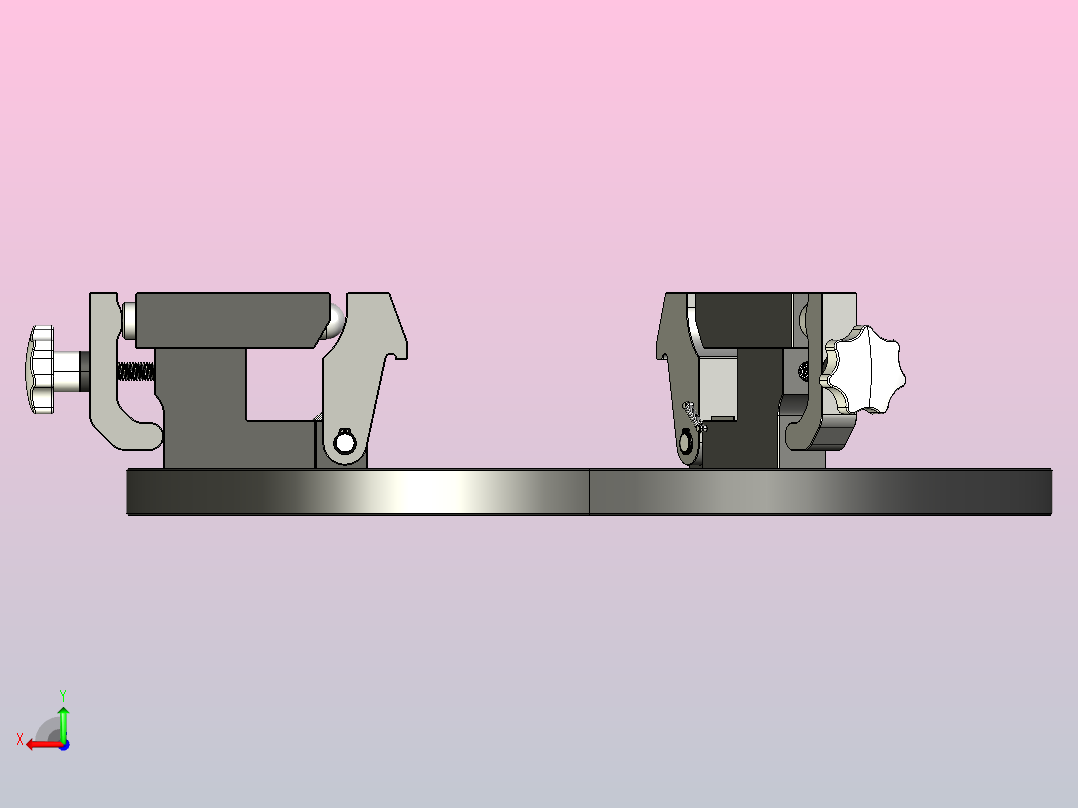 夹具-397 后部夹紧夹具后视图
