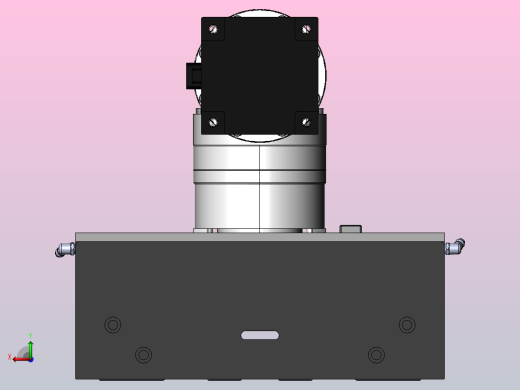 DMG220-BCR齿轮齿条模组直线滑台（电机右折）[DMG220-L20S500-DT750-A2D-BCR-P7]后视缩略图