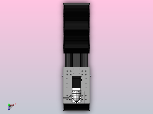 DMG220-BCR齿轮齿条模组直线滑台（电机右折）[DMG220-L20S500-DT750-A2D-BCR-P7]俯视缩略图