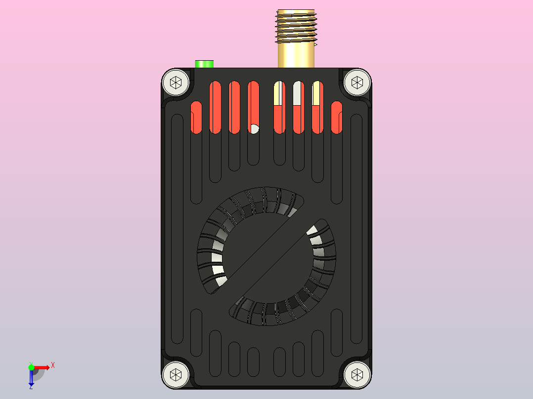 RushFPV 3.3G 4W VTX（飞行控制器）俯视图