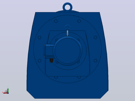 RF147R87法兰轴伸式组合型斜齿轮减速机RF147R87-Y1.5-4P-90L-M1-0°-Φ550后视缩略图