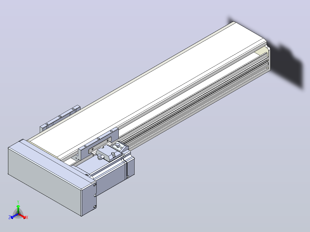日规模组半封闭丝杆TPA-HNR-110D-1610C-L350-MR-C-P40-N3主视图