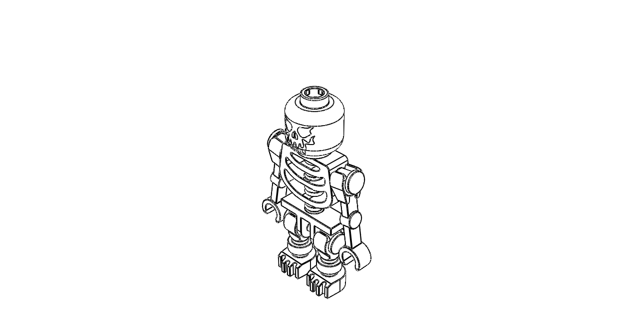 乐高骨架迷你玩具幻想时代