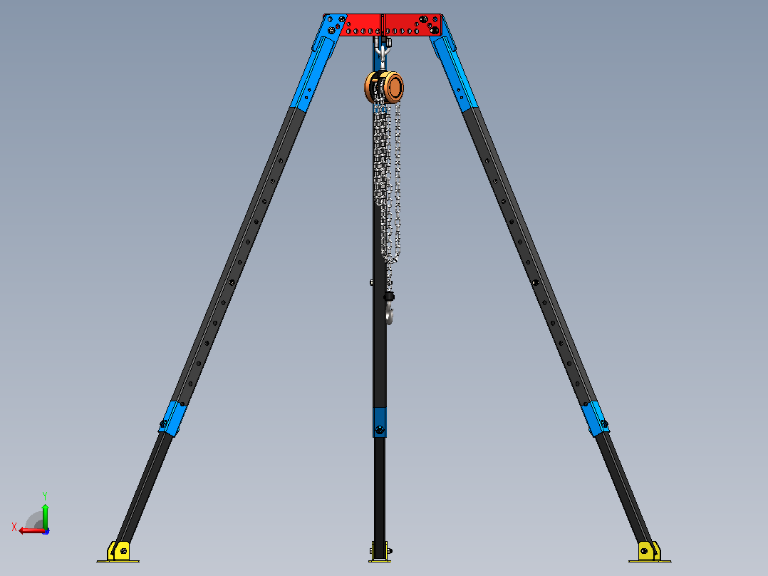 建筑用三脚架 SW STP后视图