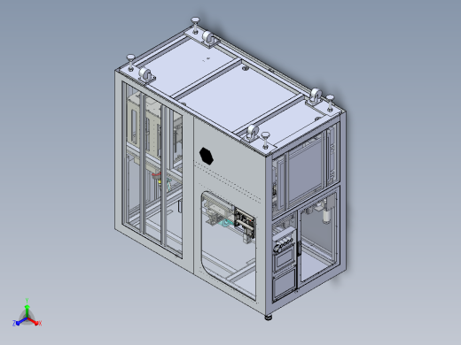 一款机器人自动化组装设备3D模型