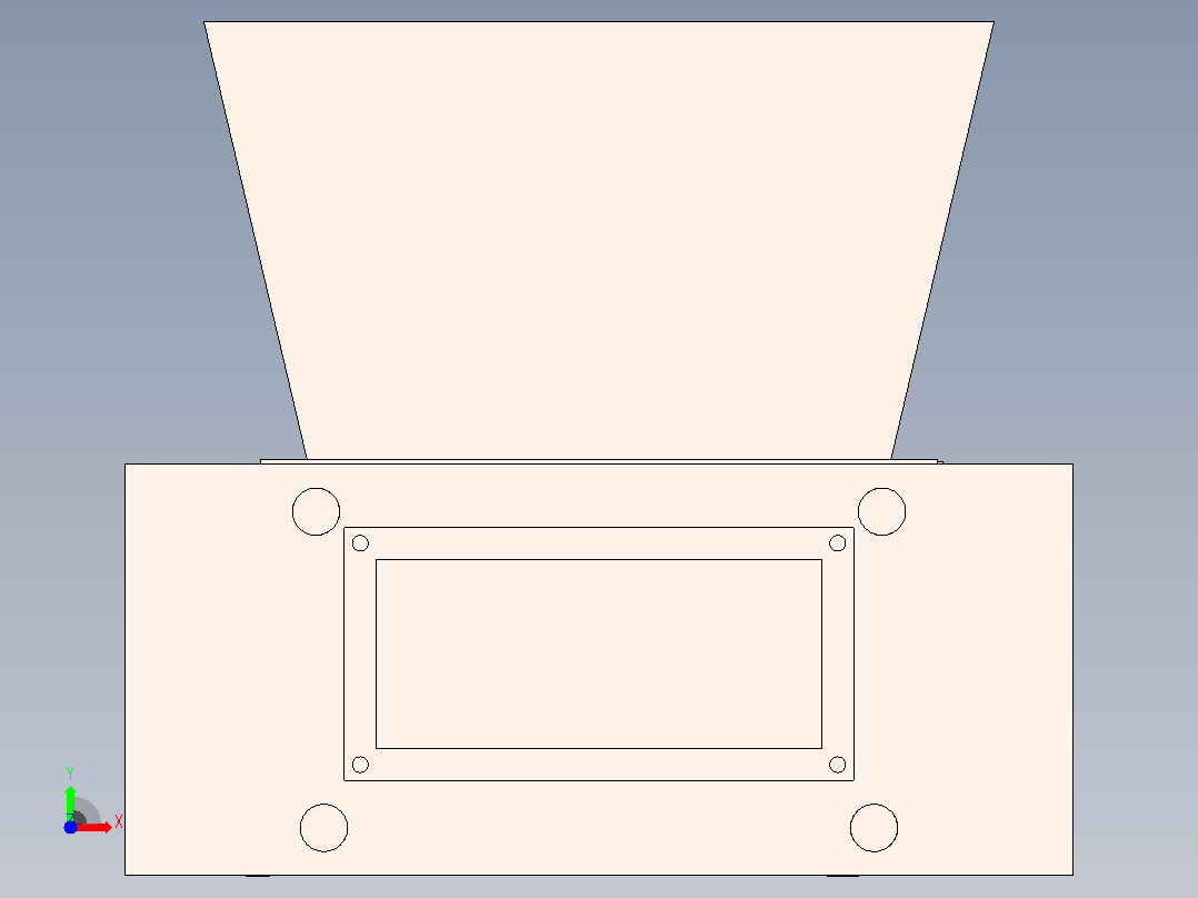 塑料破碎机零件装配图plastic-crusher-machine-1832-模型格式为 sw前视图