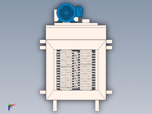 塑料破碎机零件装配图plastic-crusher-machine-1832-模型格式为 sw俯视缩略图