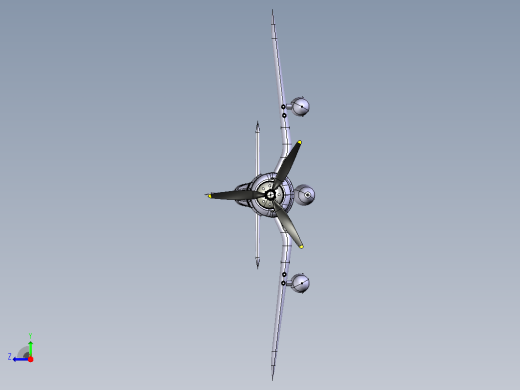 f4u-5n-corsair-vought CATIA STP IGS飞机右视缩略图