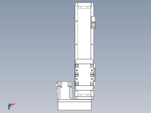 滚珠丝杠直线轴内置导轨TPA-GCR-80-1610C-L200-MR-M40-N3俯视缩略图