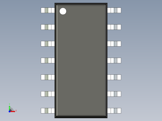 106x SOIC 封装（小外形集成电路）SOIC127P600X145-14N前视缩略图
