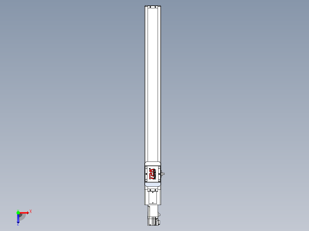 滚珠丝杠直线轴带导轨全封闭TPA-HCR-65S-1610C-L600-M-Y-P10-N3俯视图