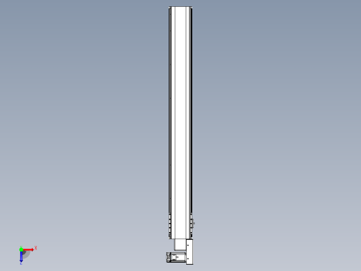 皮带直线轴半封闭可选导轨TPA-HNB-140D-120-L1150-MR-C-P40-N3俯视缩略图