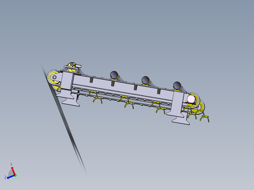 孔定位焊管传送装置