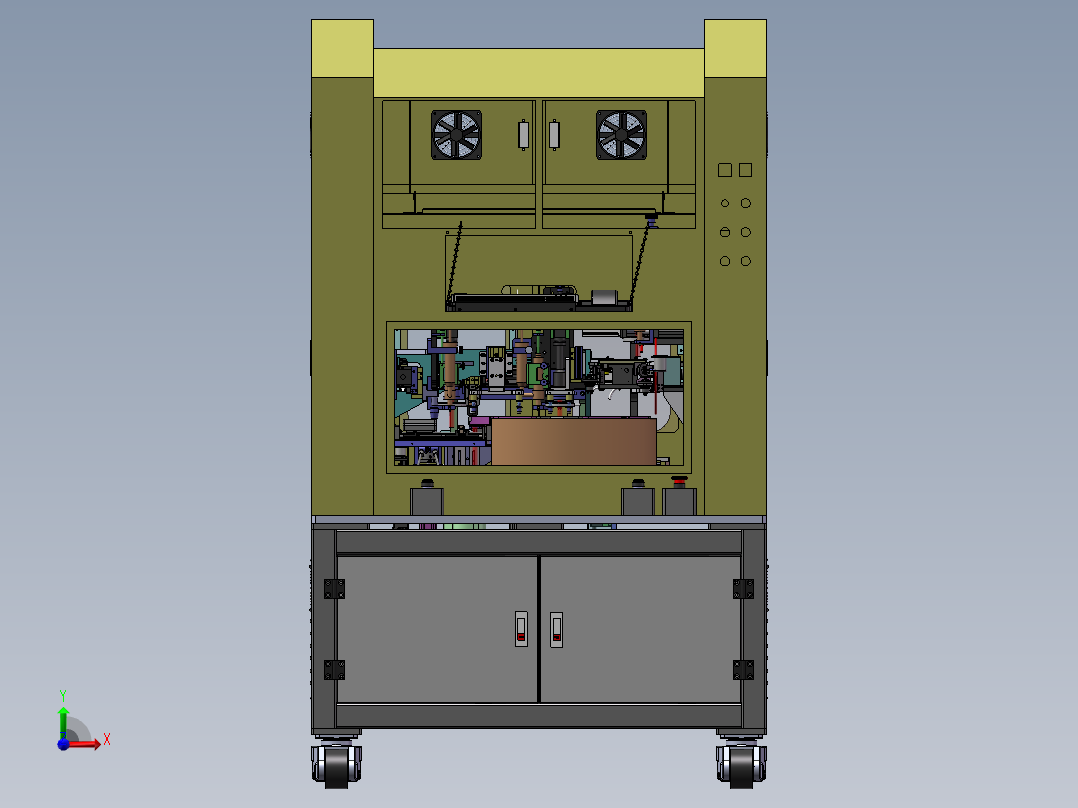 连接器自动点胶贴合设备sw15可编辑前视图