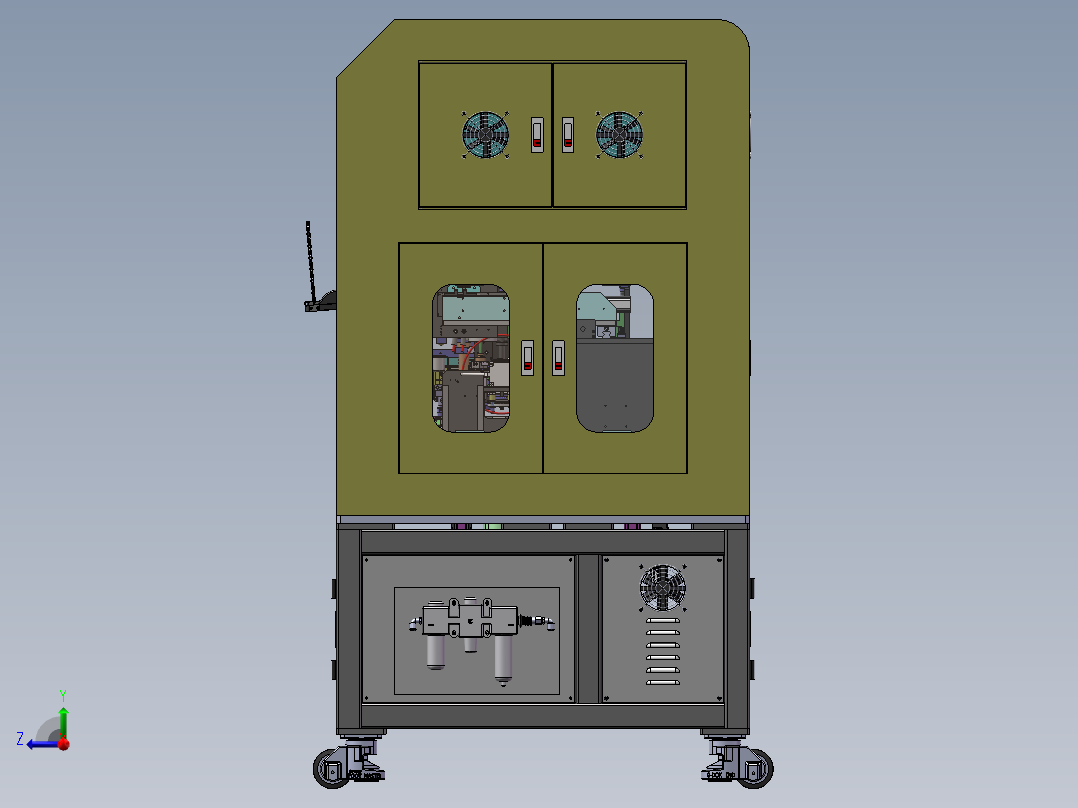 连接器自动点胶贴合设备sw15可编辑右视图