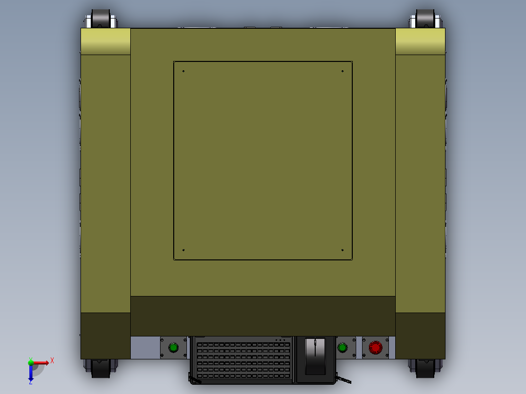 连接器自动点胶贴合设备sw15可编辑俯视图