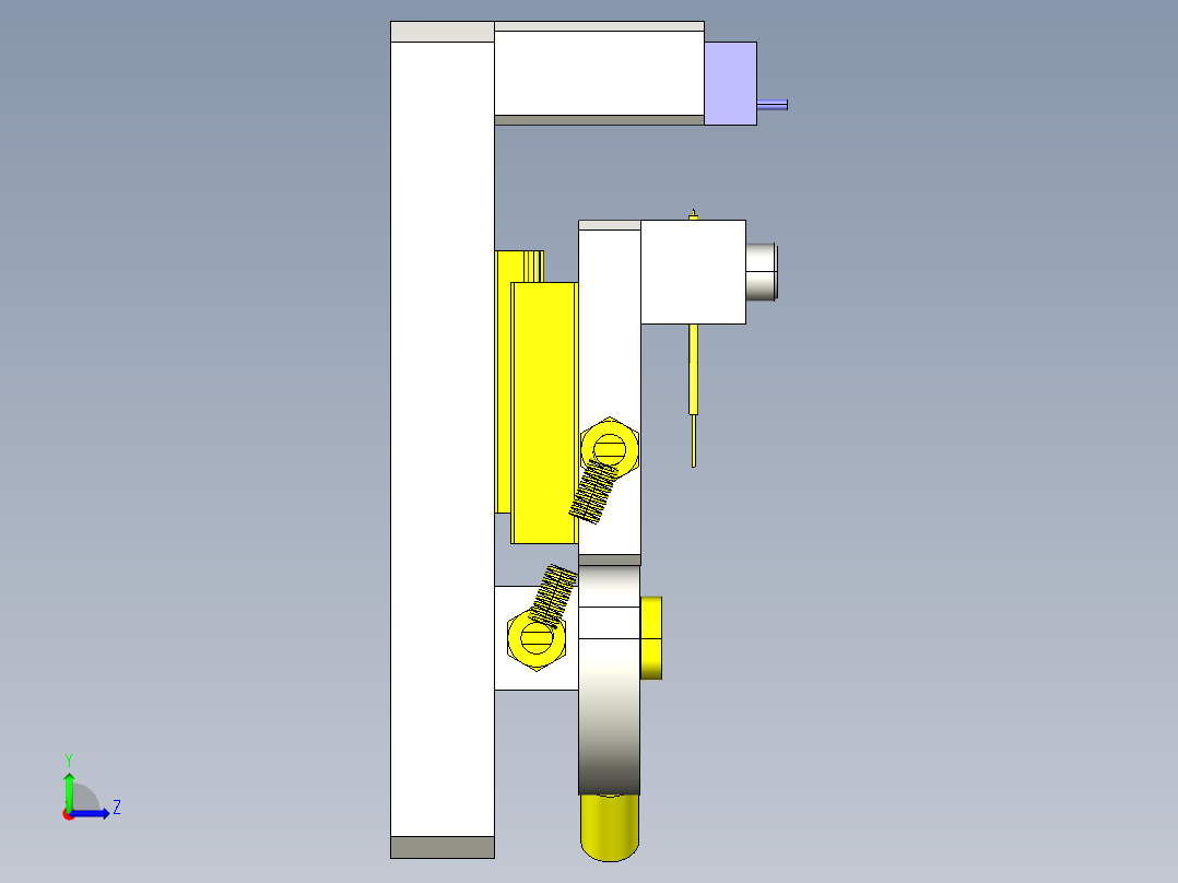 供电夹具左视图