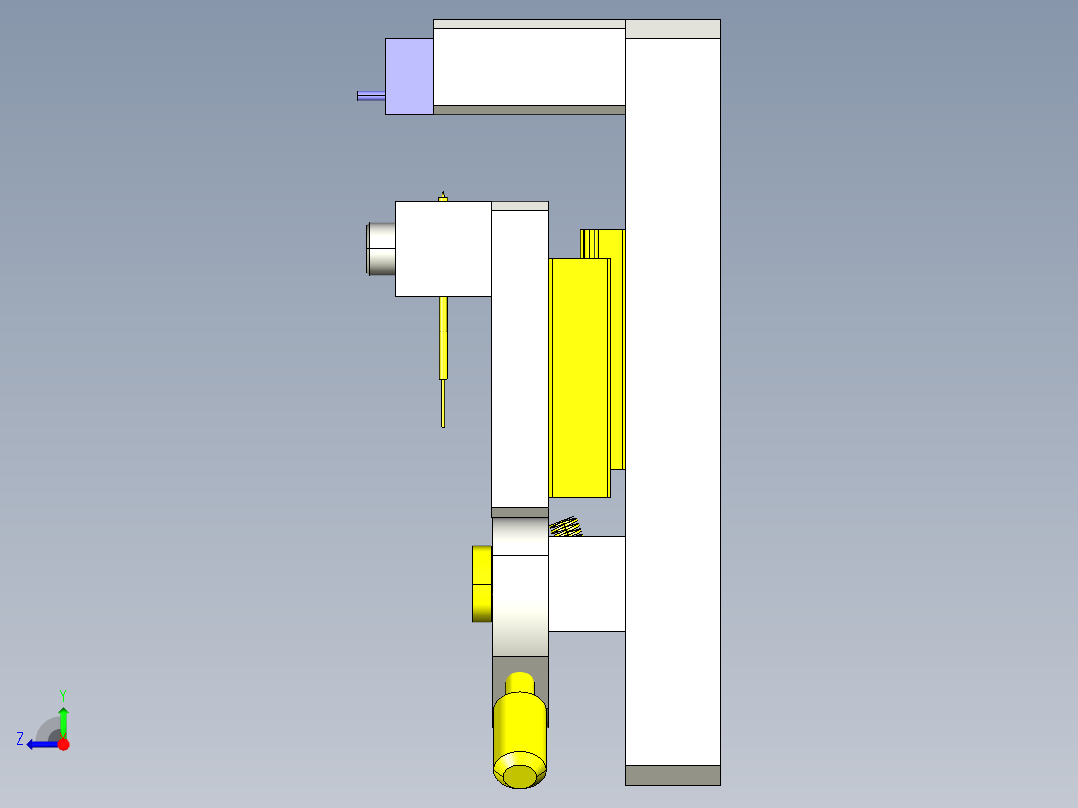 供电夹具右视图