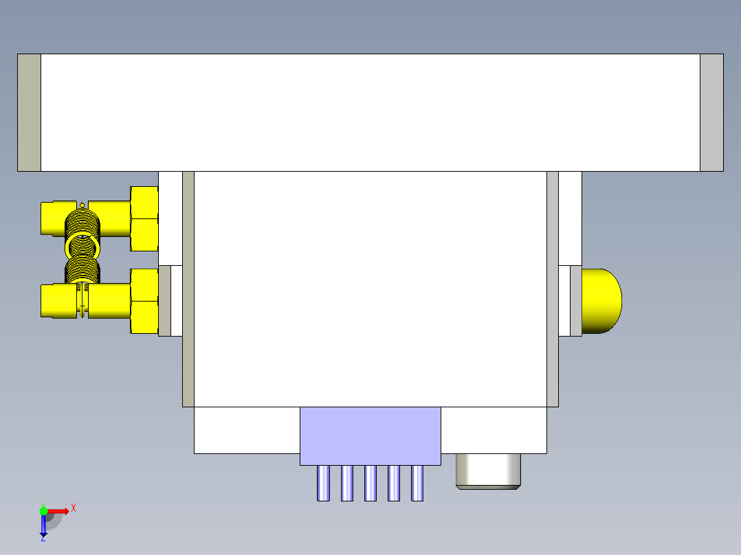 供电夹具俯视图