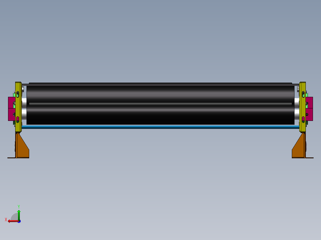 solidworks 皮带线一部分后视图